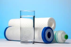 water and filter cartridges